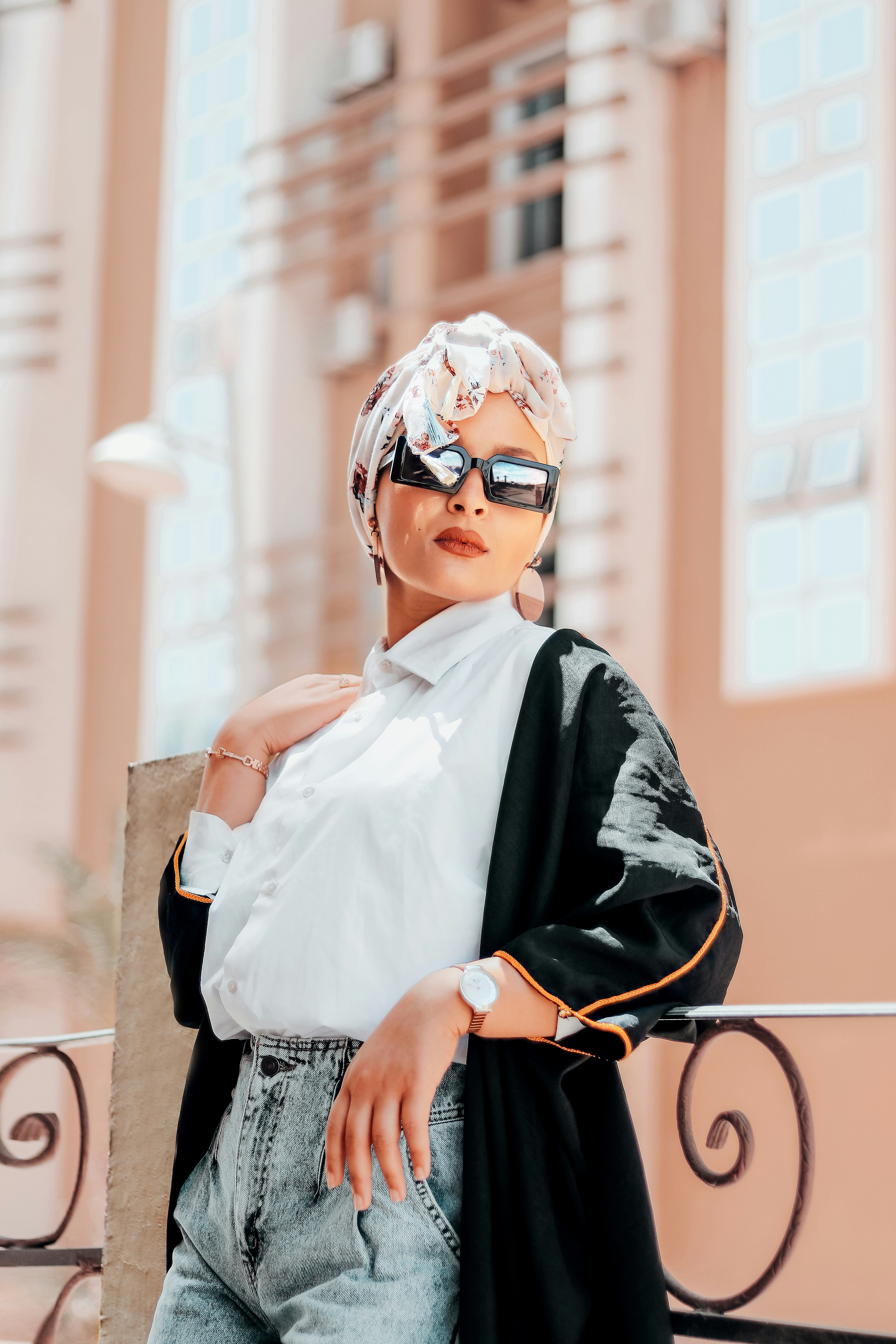 a person wearing sunglasses