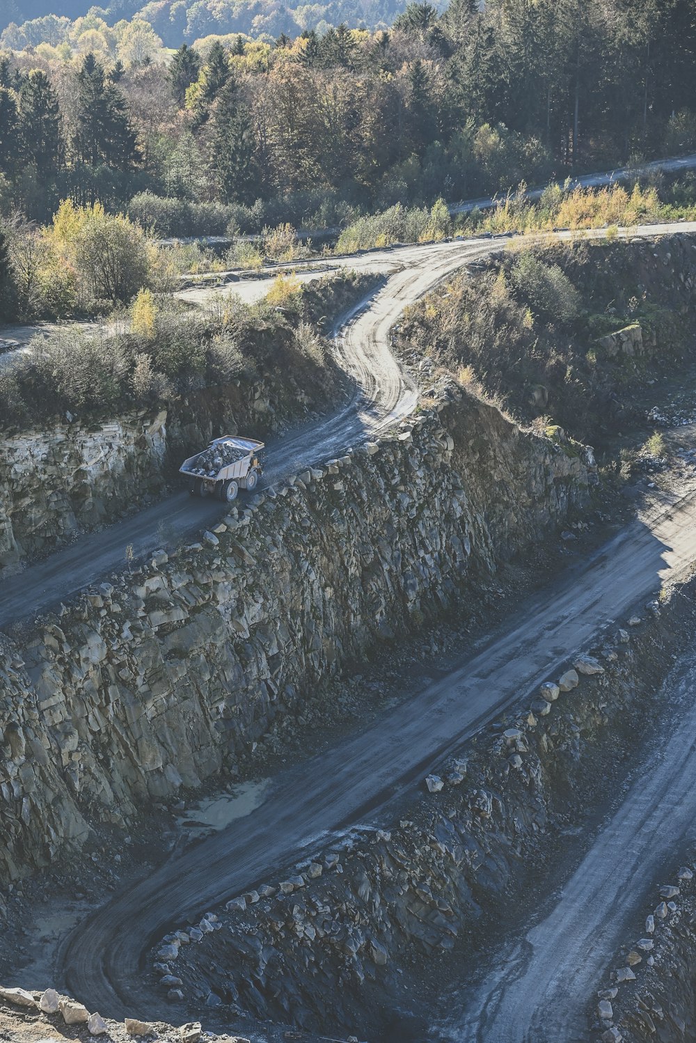 a car on a road