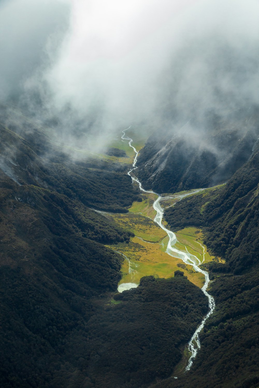 a river running through a valley