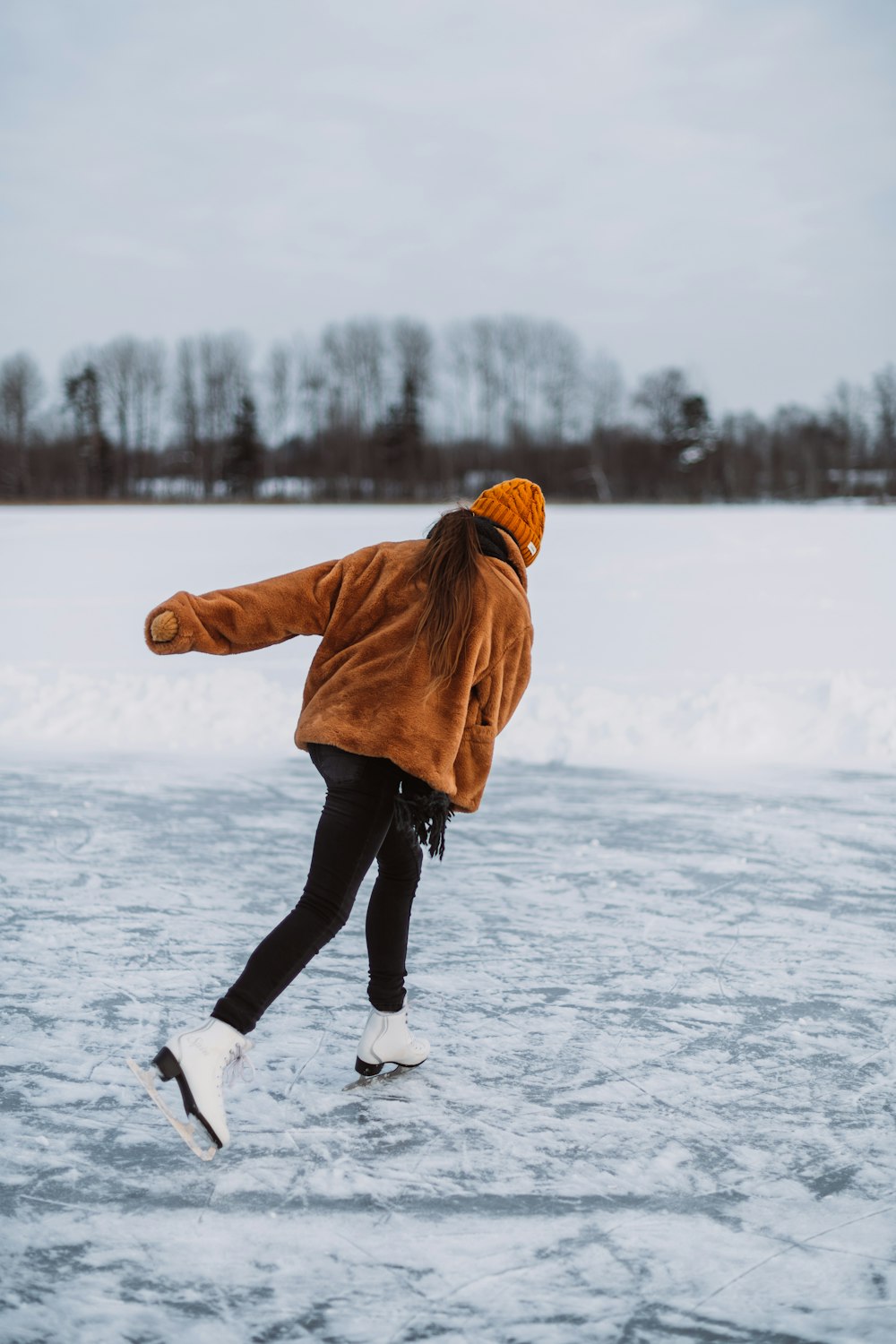 a man ice skating
