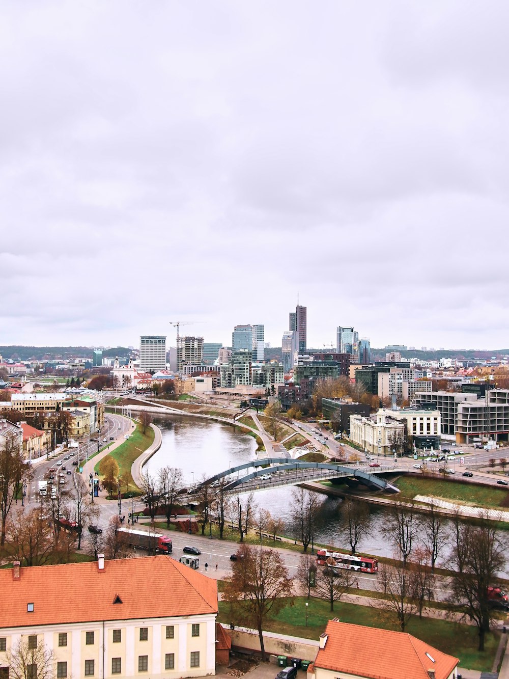 a river running through a city