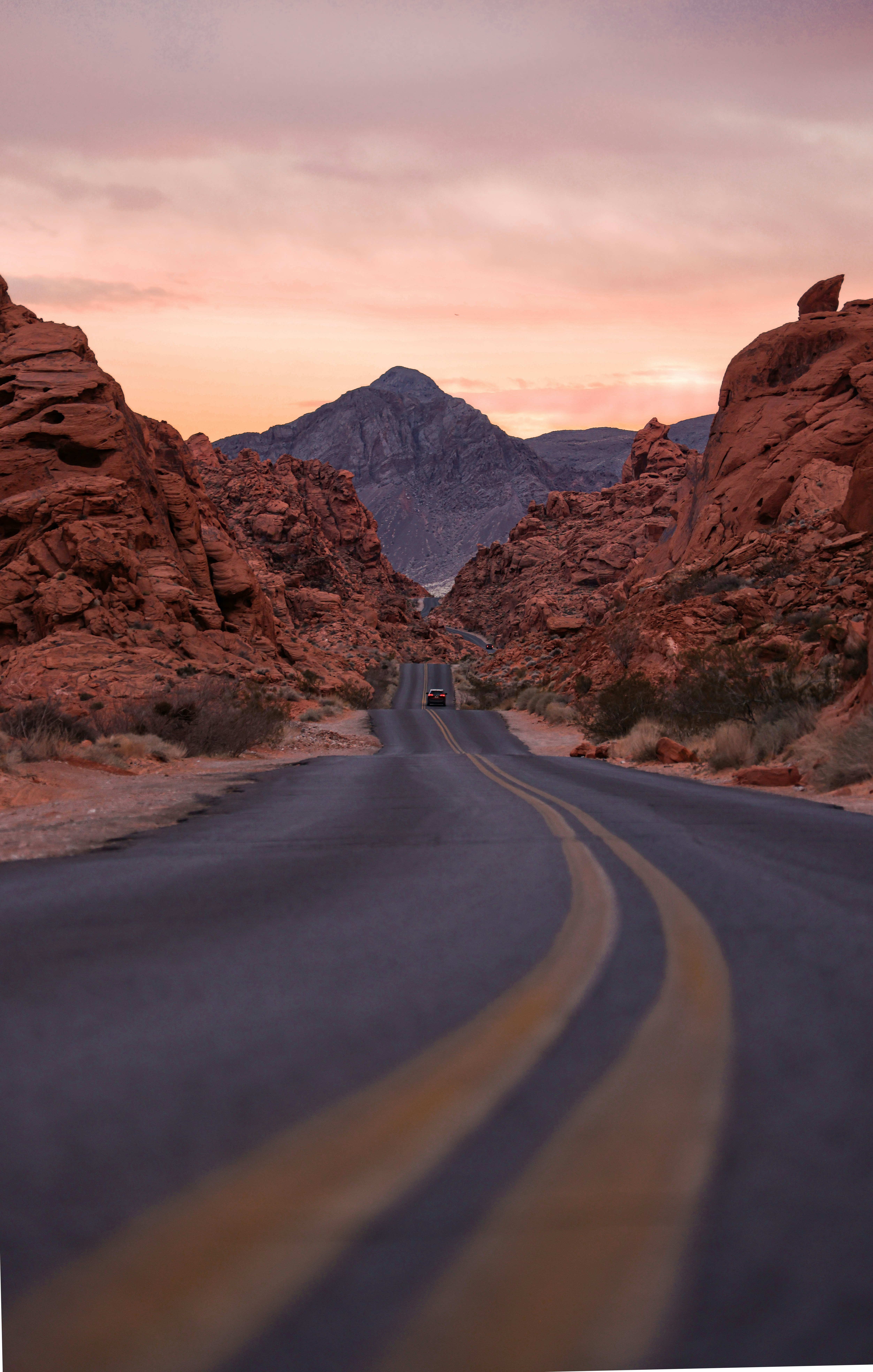 a road in the desert