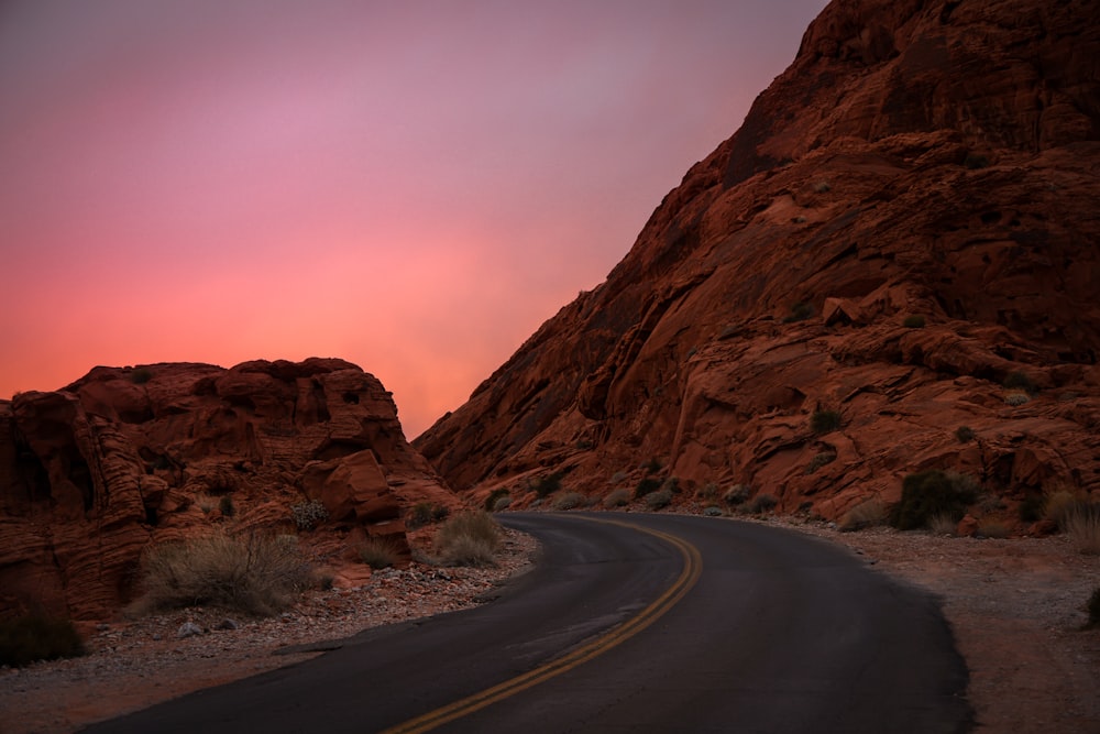 a road in the desert