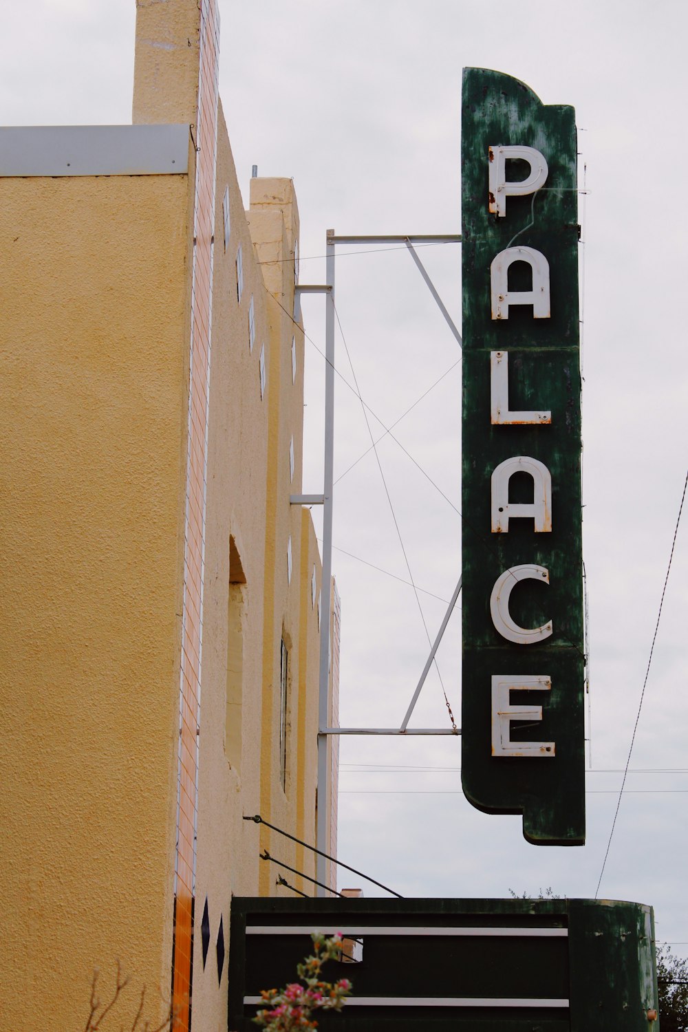 a sign on a building