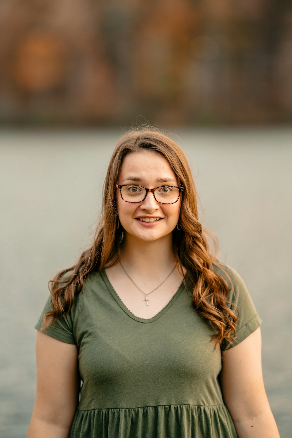 a woman with long hair