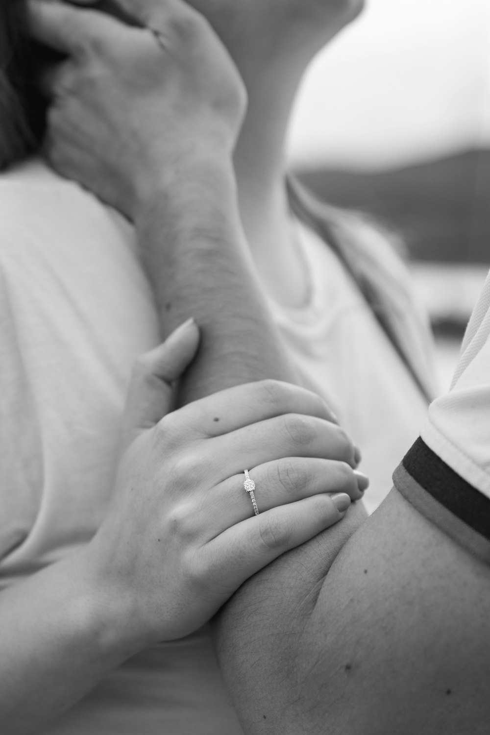 a close-up of a person holding the hand