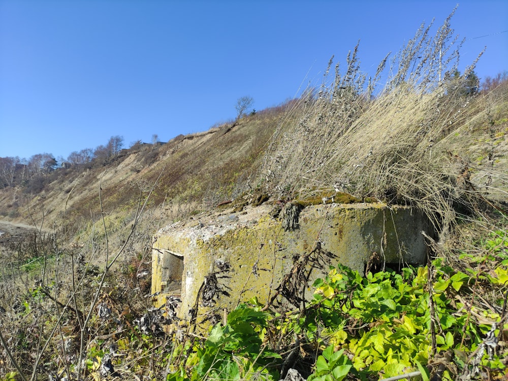 a building on a hill