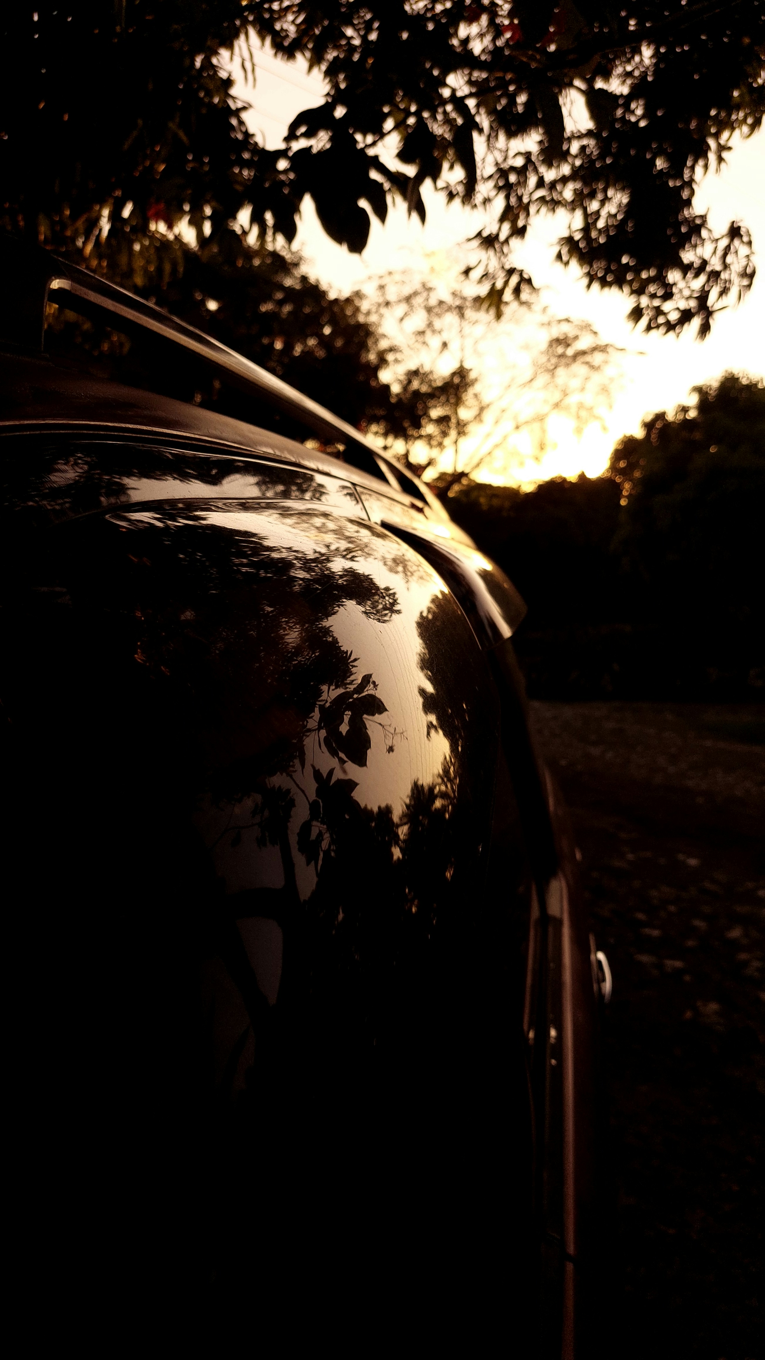 a car parked in a driveway