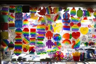a display of candy