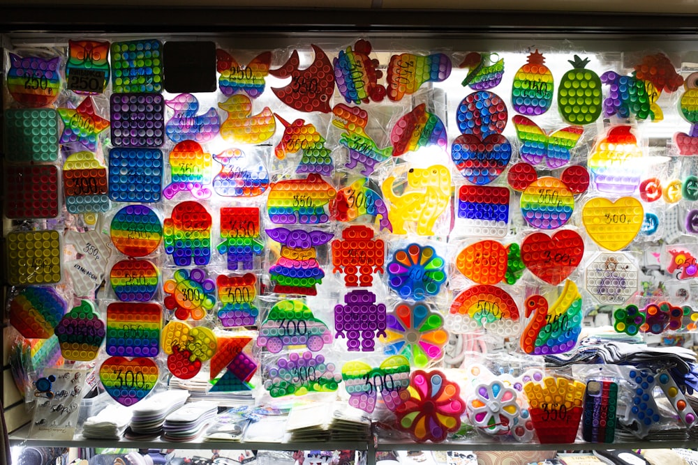 a display of candy