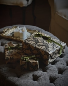 a pillow on a couch