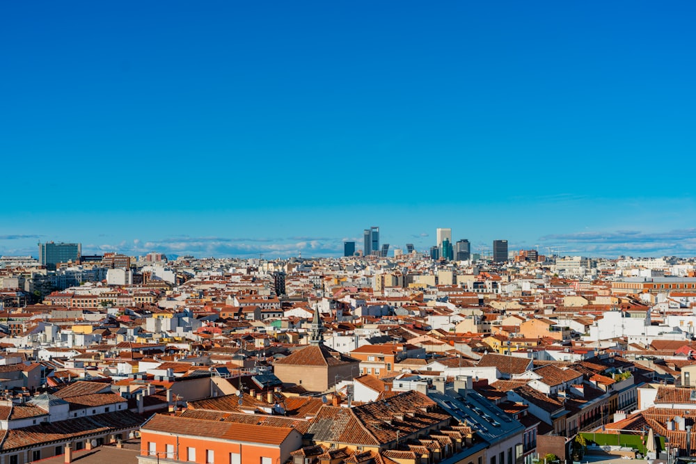 a city with many buildings