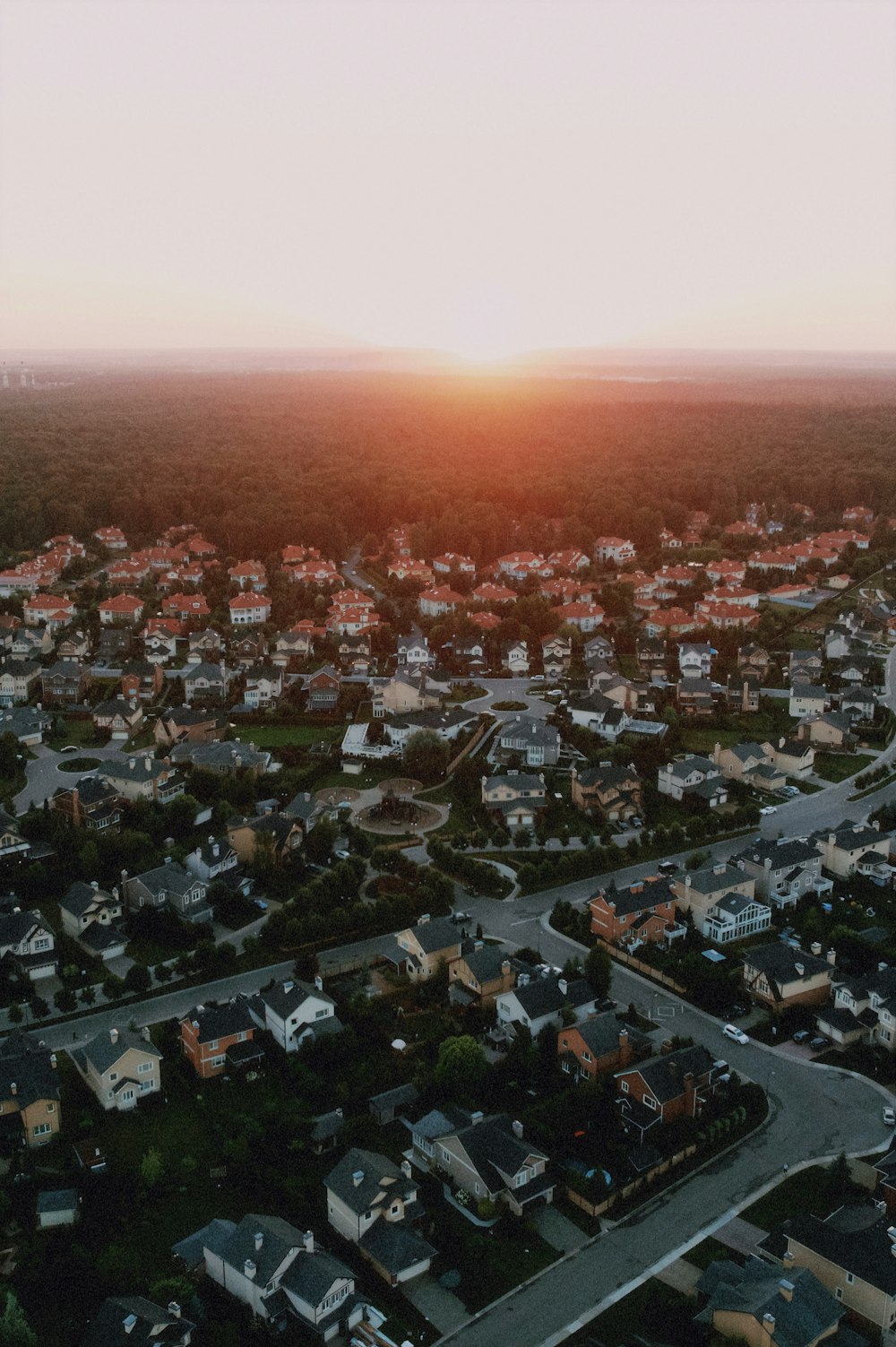 aerial view of a city