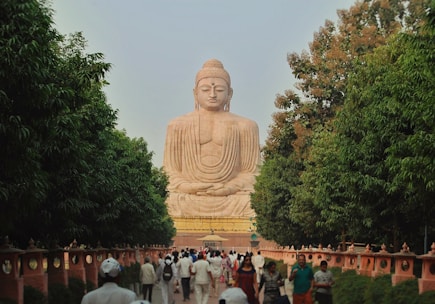 a large statue of a person