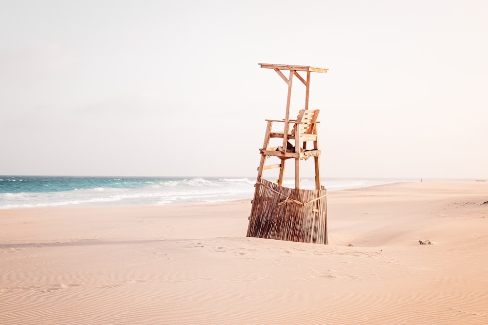 a structure on a beach