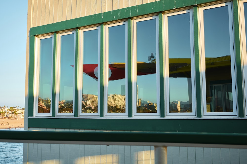 a building with many windows