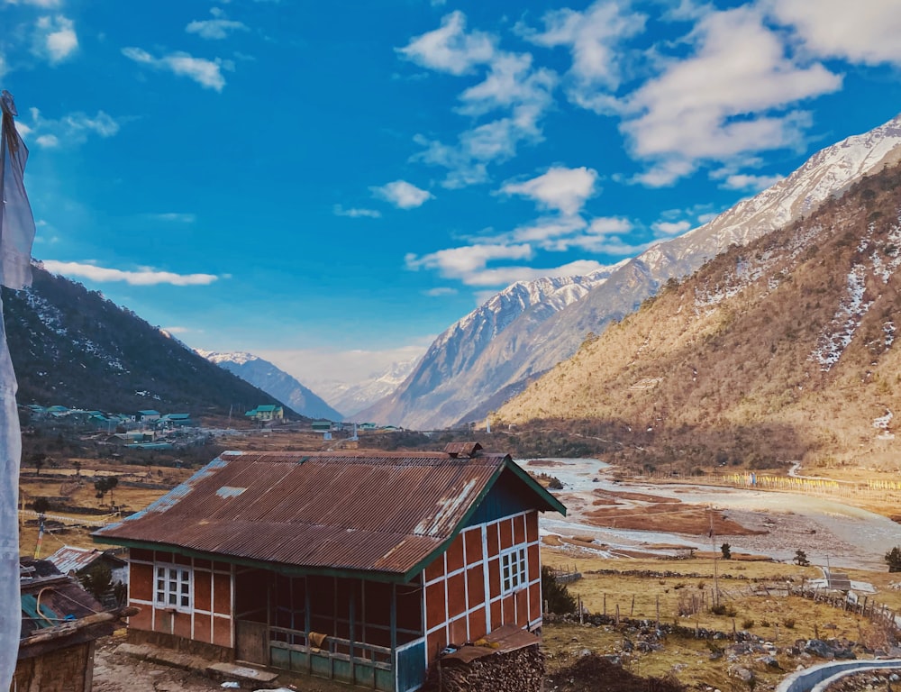 a small house in the mountains