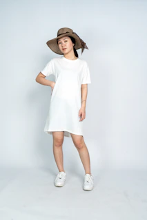 a woman wearing a hat