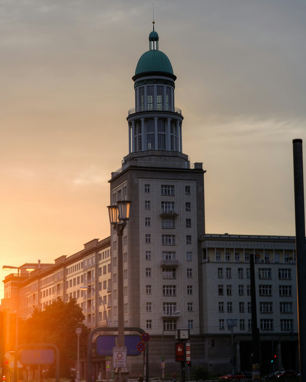 a tall building with a tower