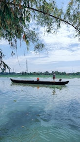 a group of people on a boat
