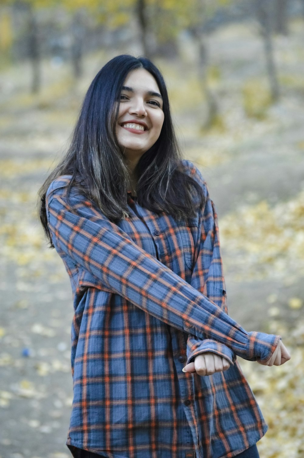 a person smiling at the camera