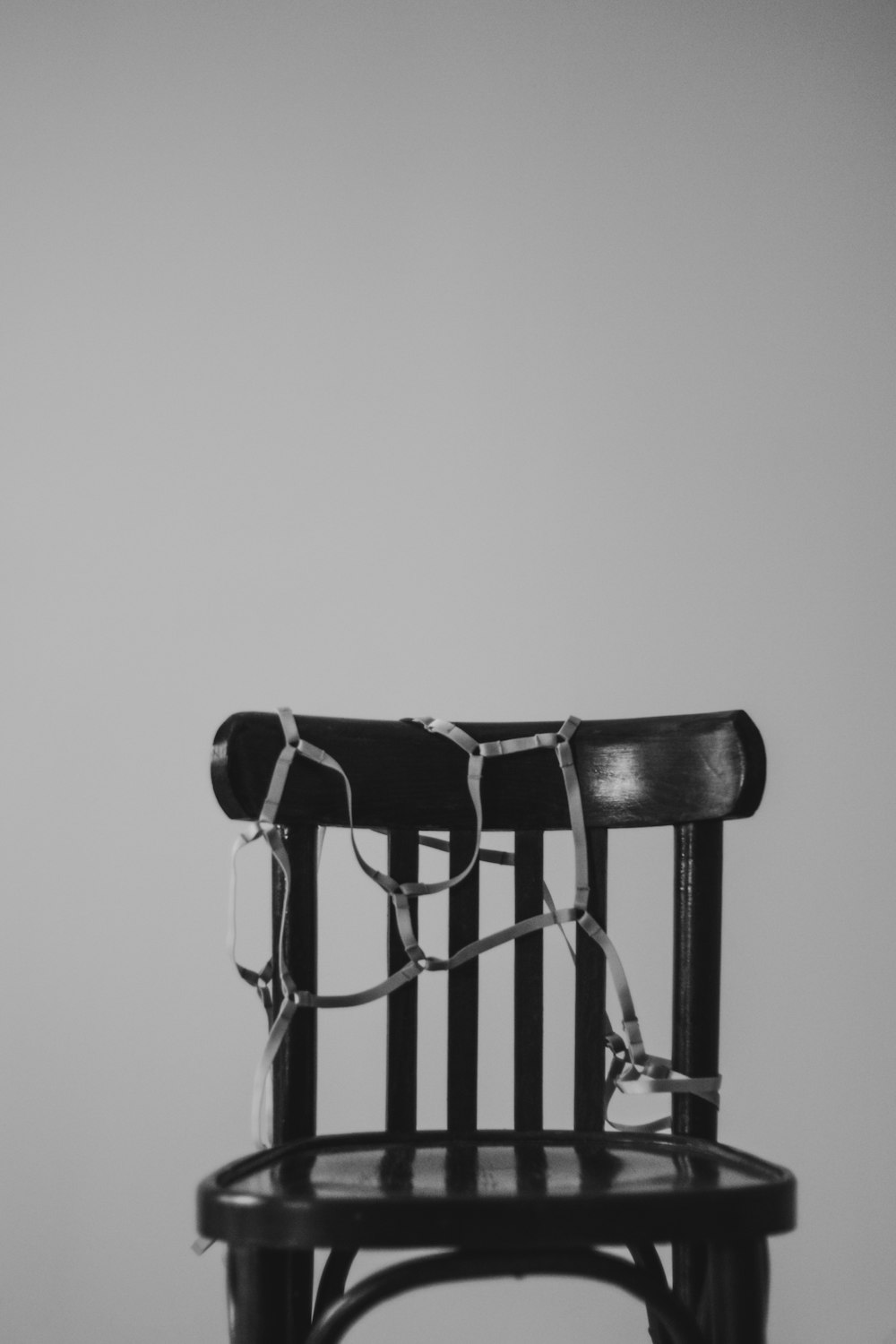 a chair with a metal frame