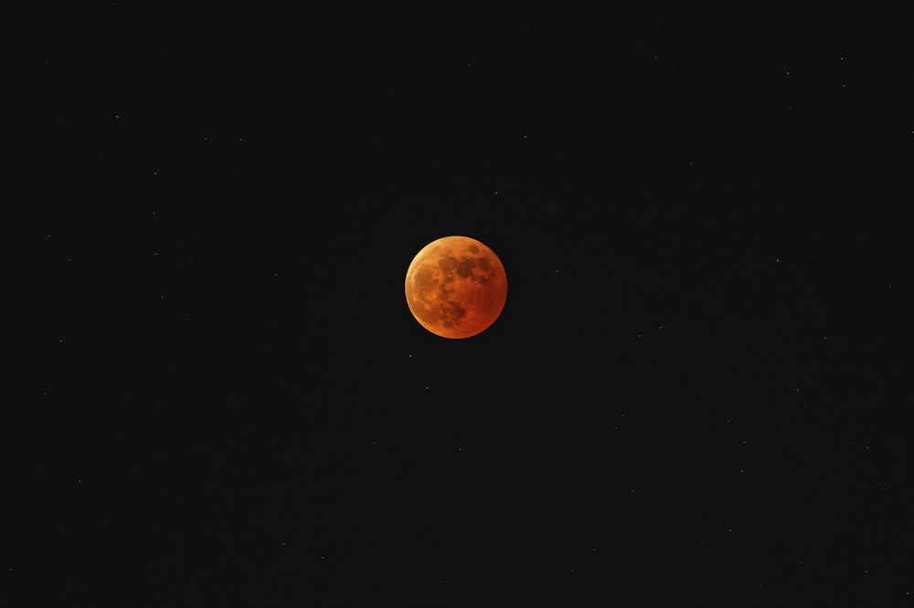 a red moon in the sky