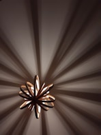 a star on a ceiling