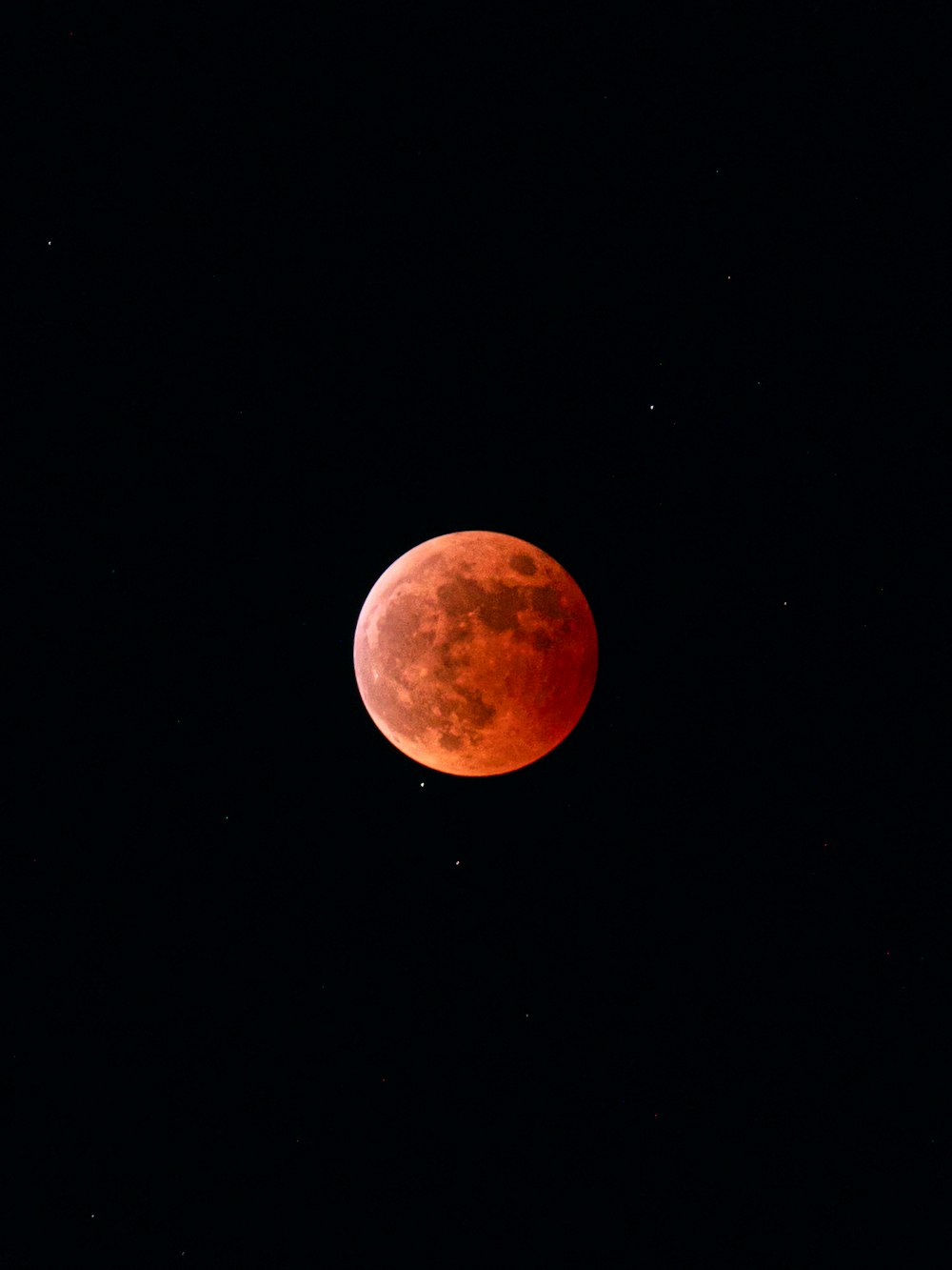 a red moon in the sky