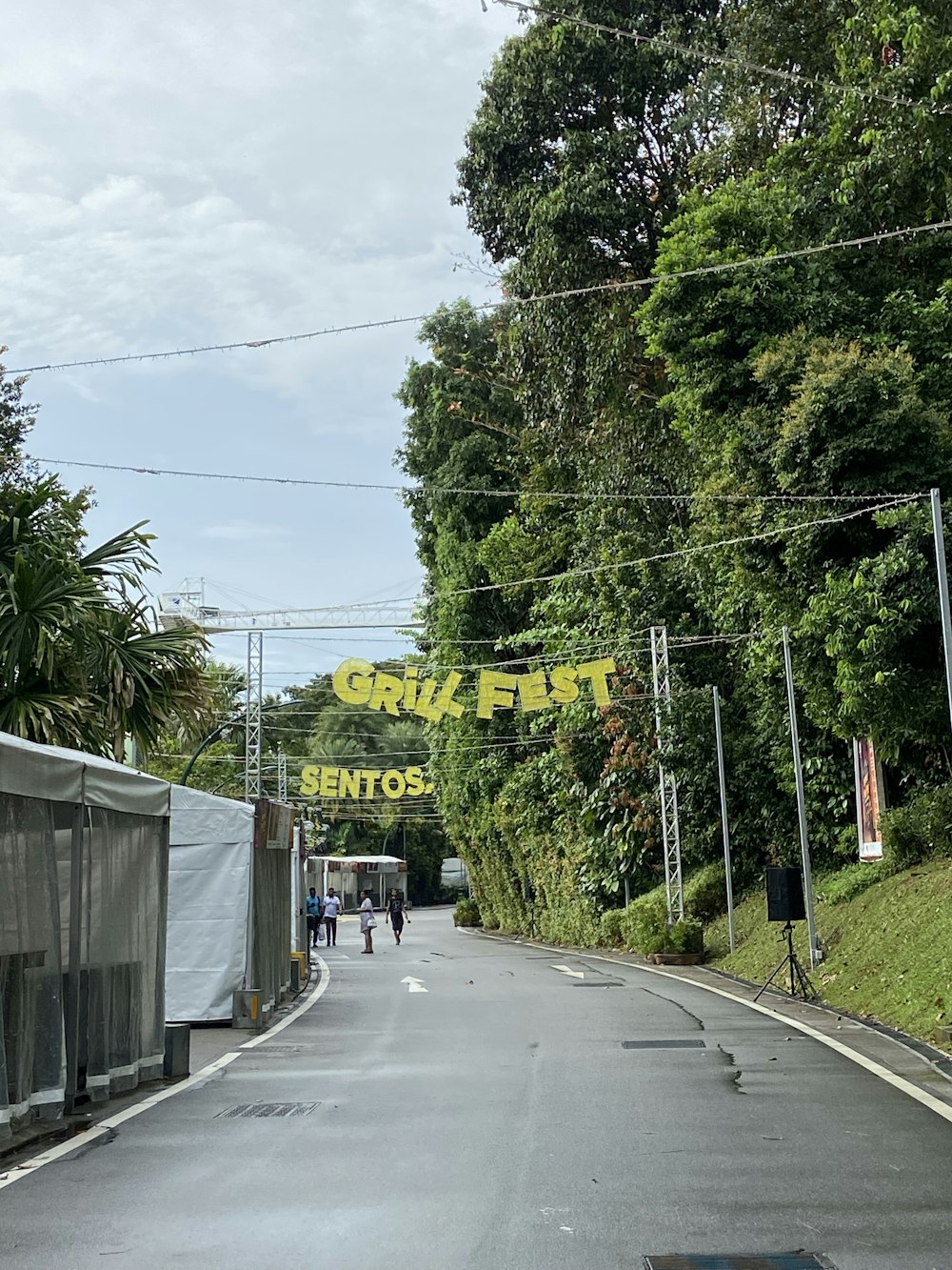 a road with a sign on it