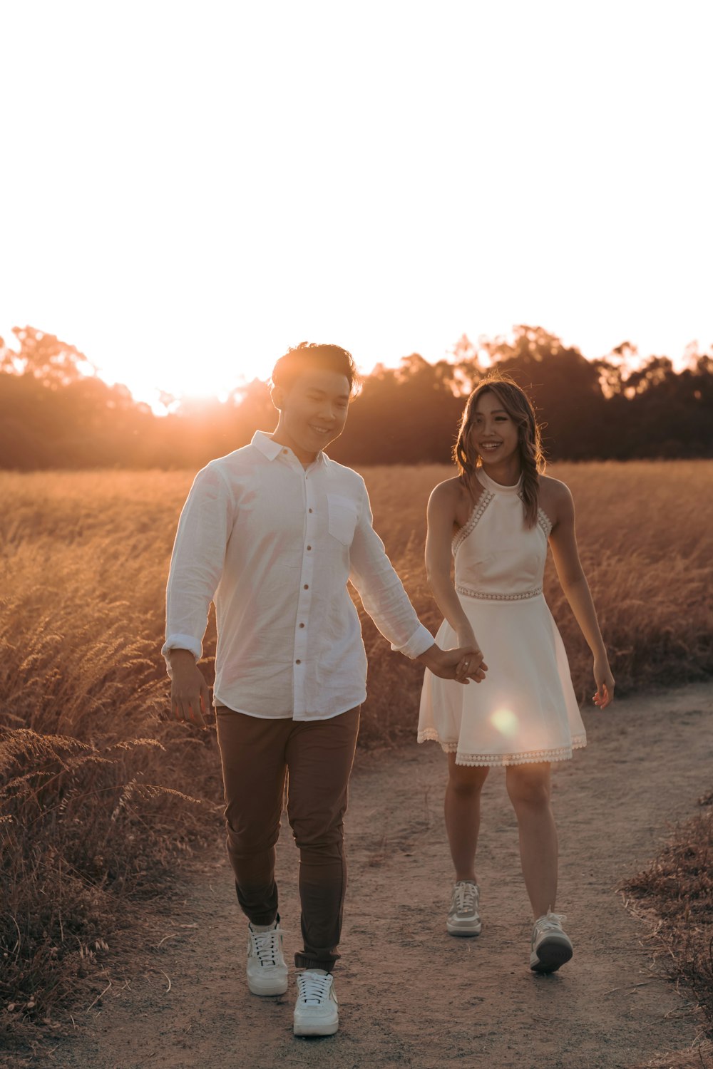 a man and woman posing for a picture