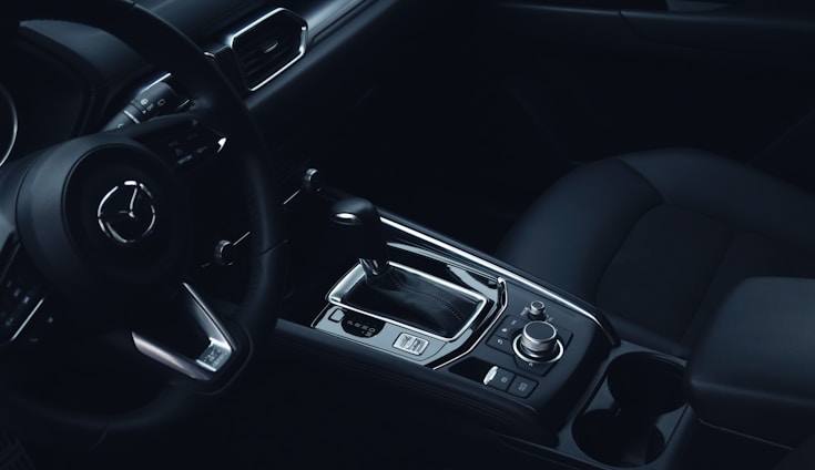 the interior of a car