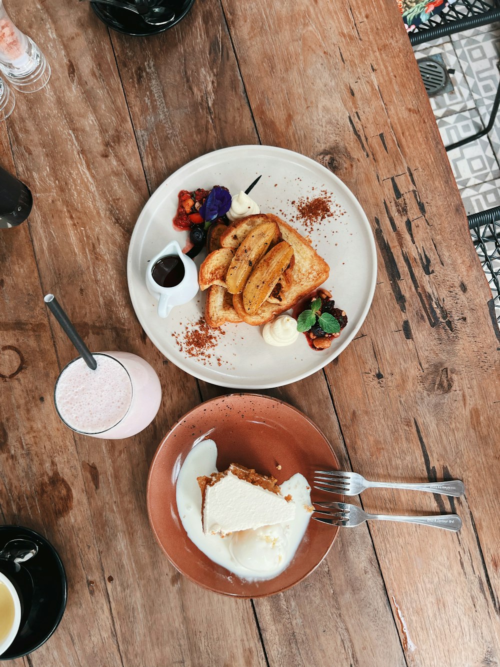 a plate of food on a table