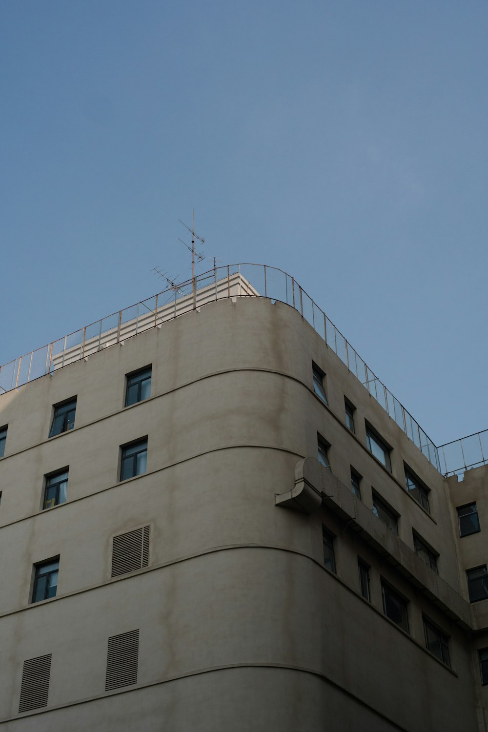 a building with a metal roof