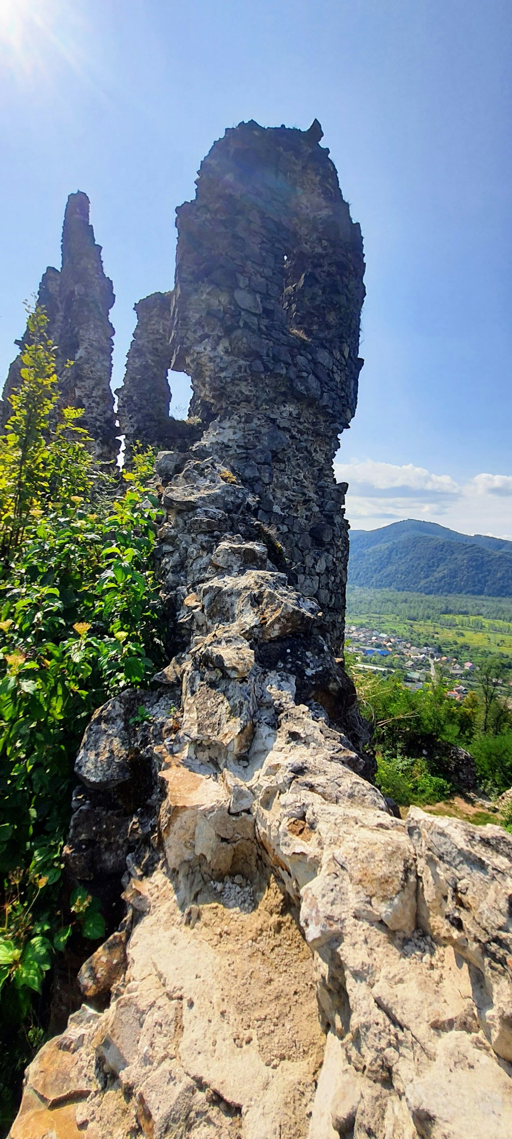 a large rock formation