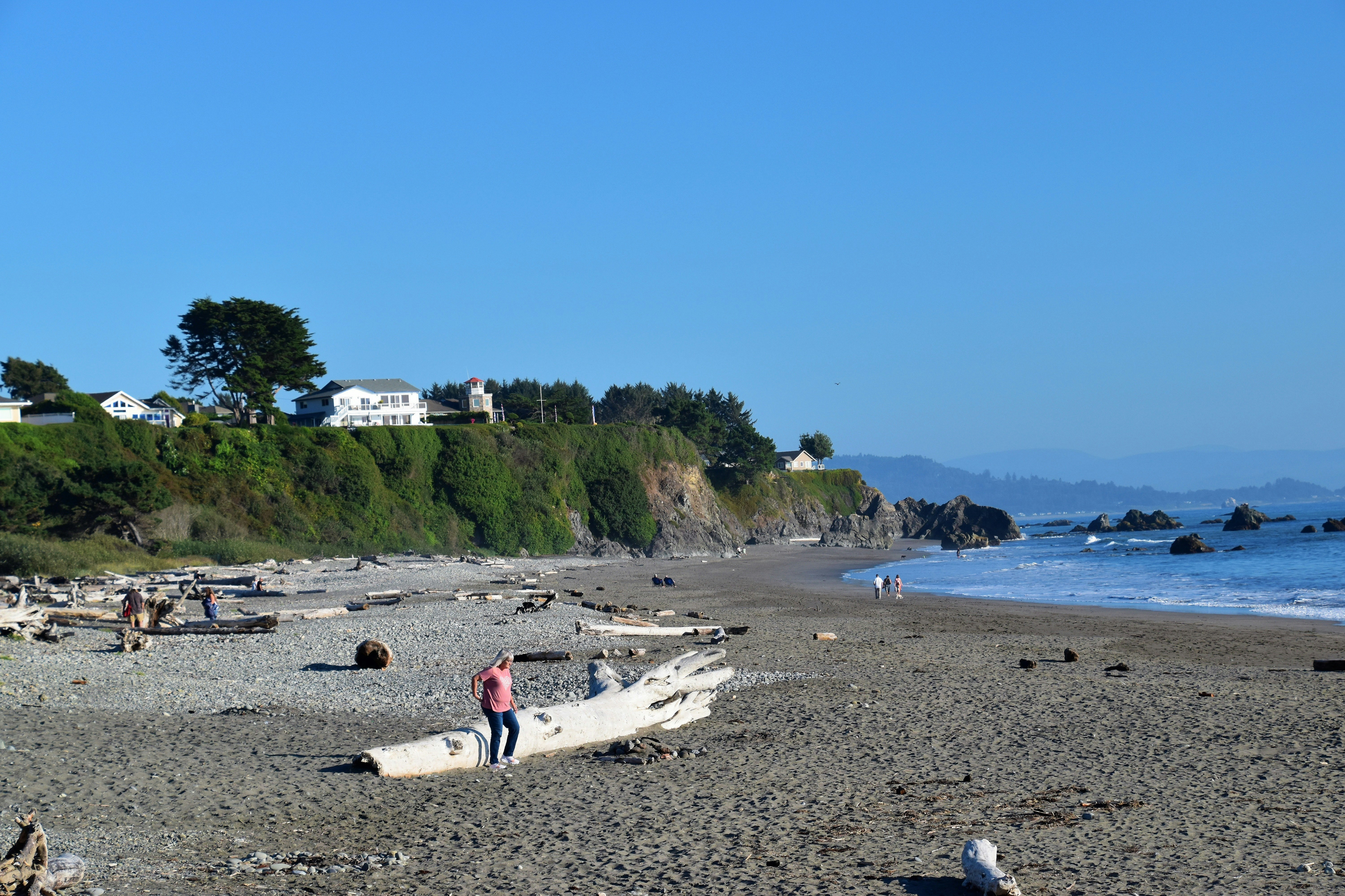 a person carrying a surfboard on a beach