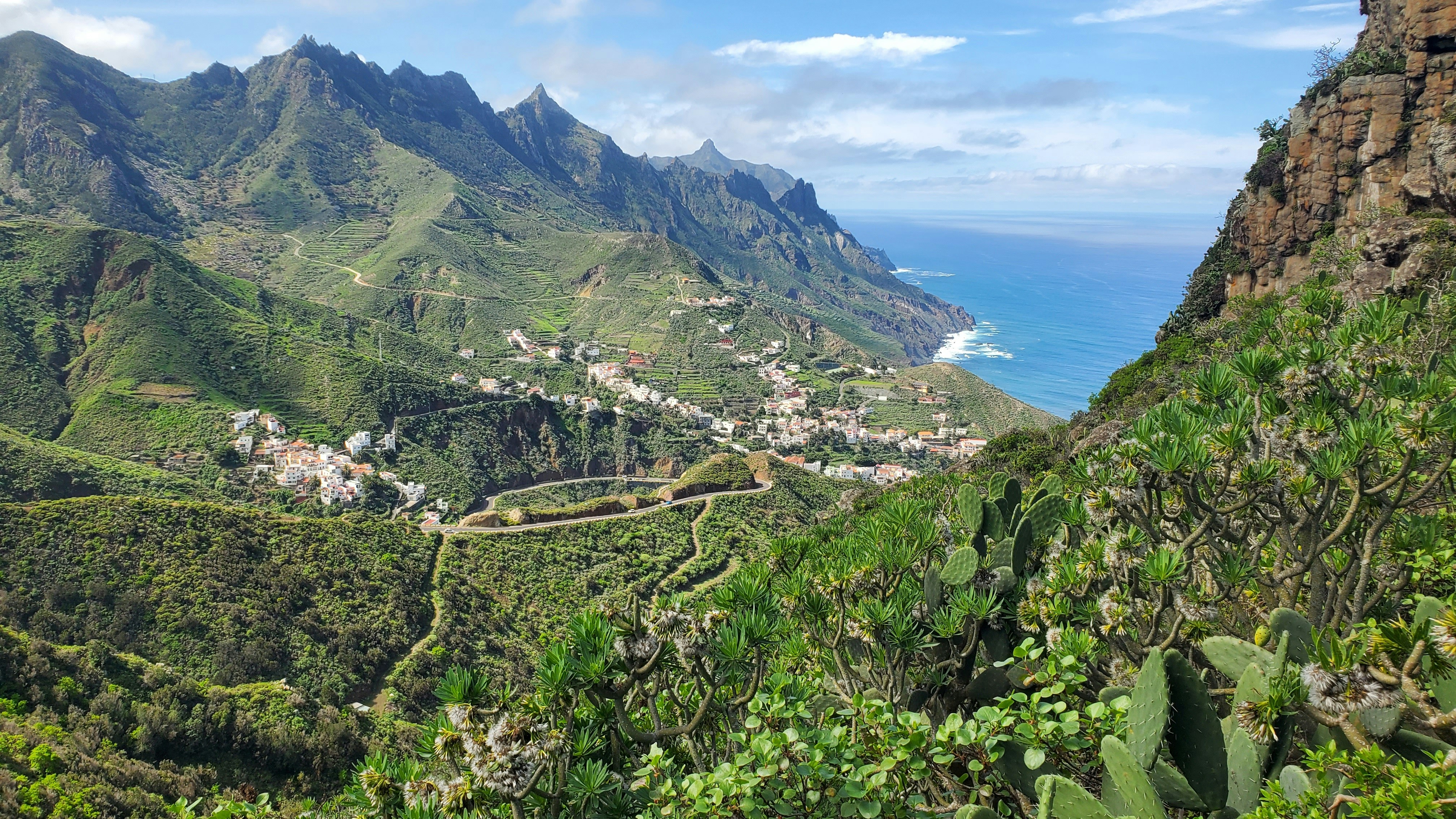 breathtaking view of the Tenerife coastline