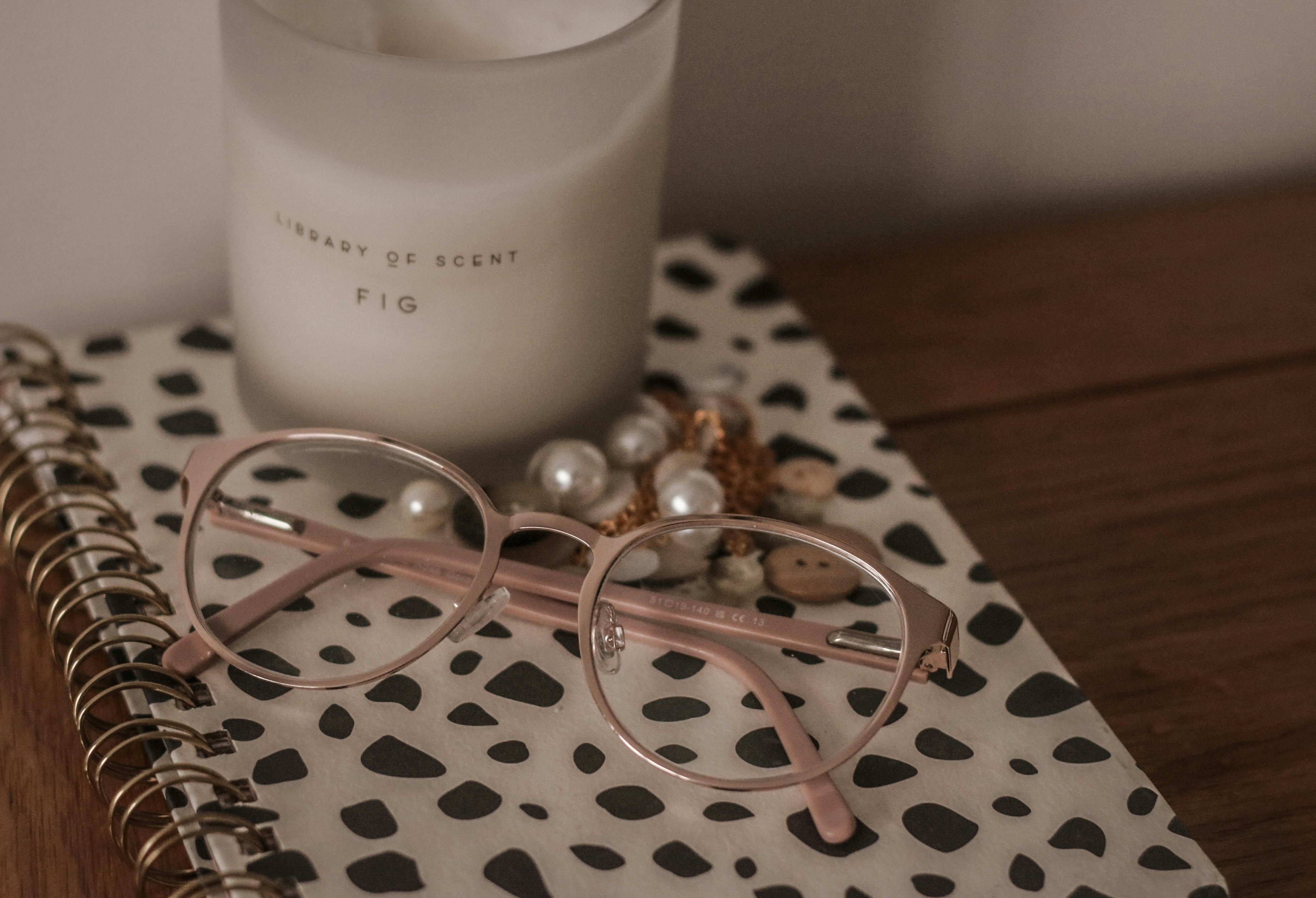 Delicate jewelry and accessories on display