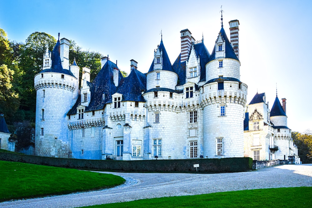 a large white castle
