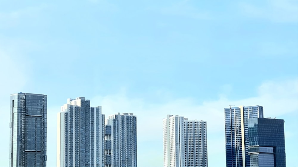 a group of tall buildings