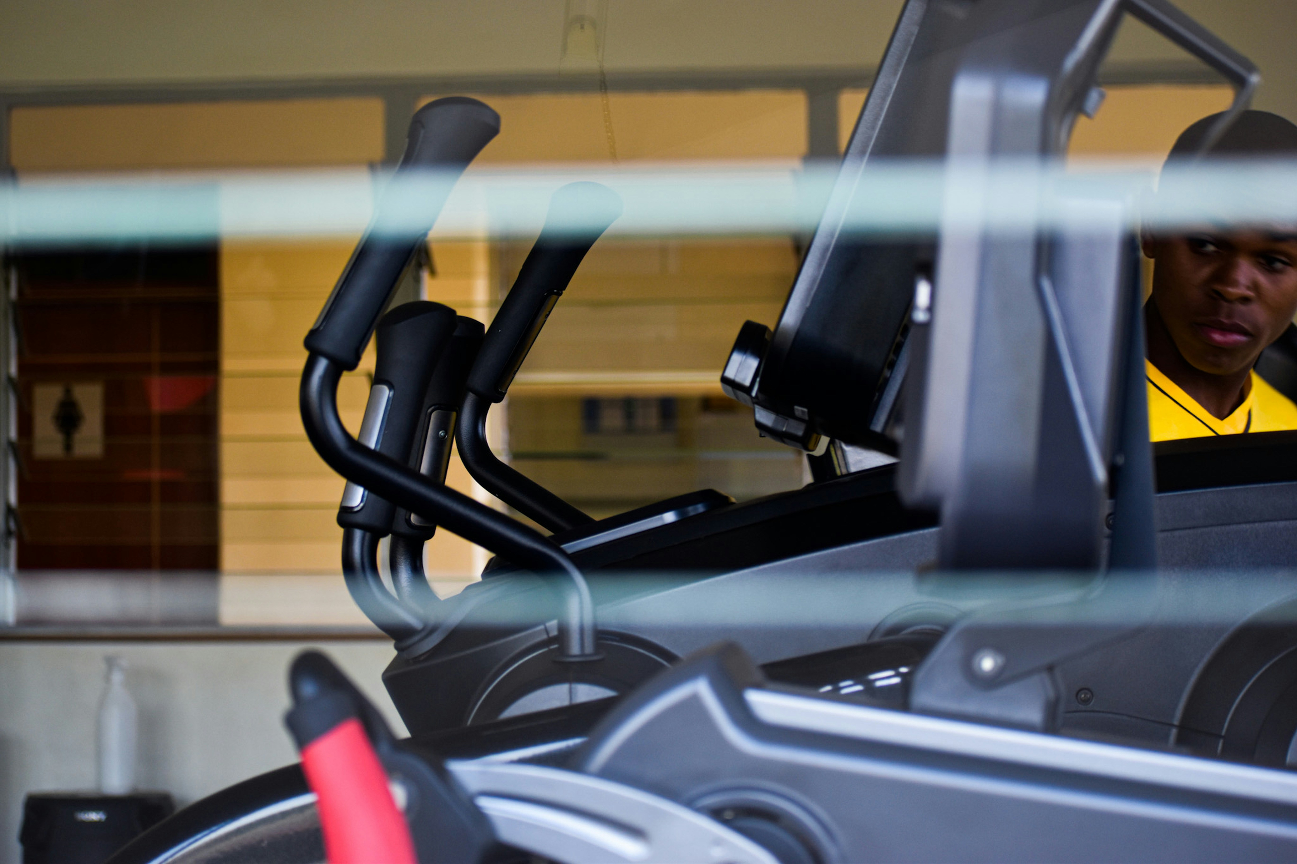 a person driving a car