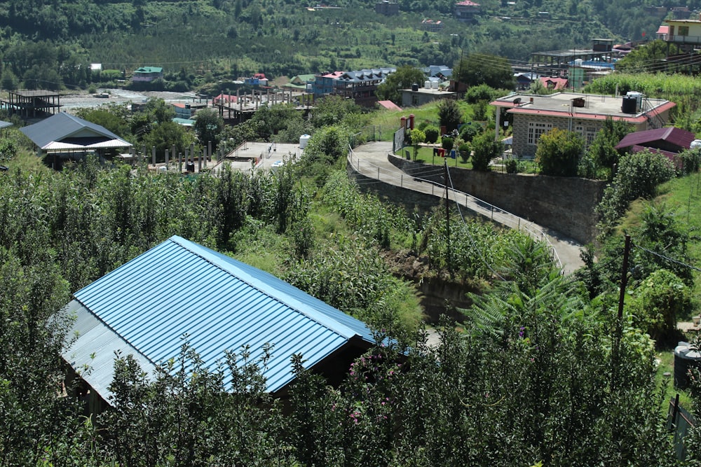 a building with a solar panel