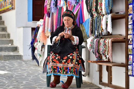 a person in traditional dress