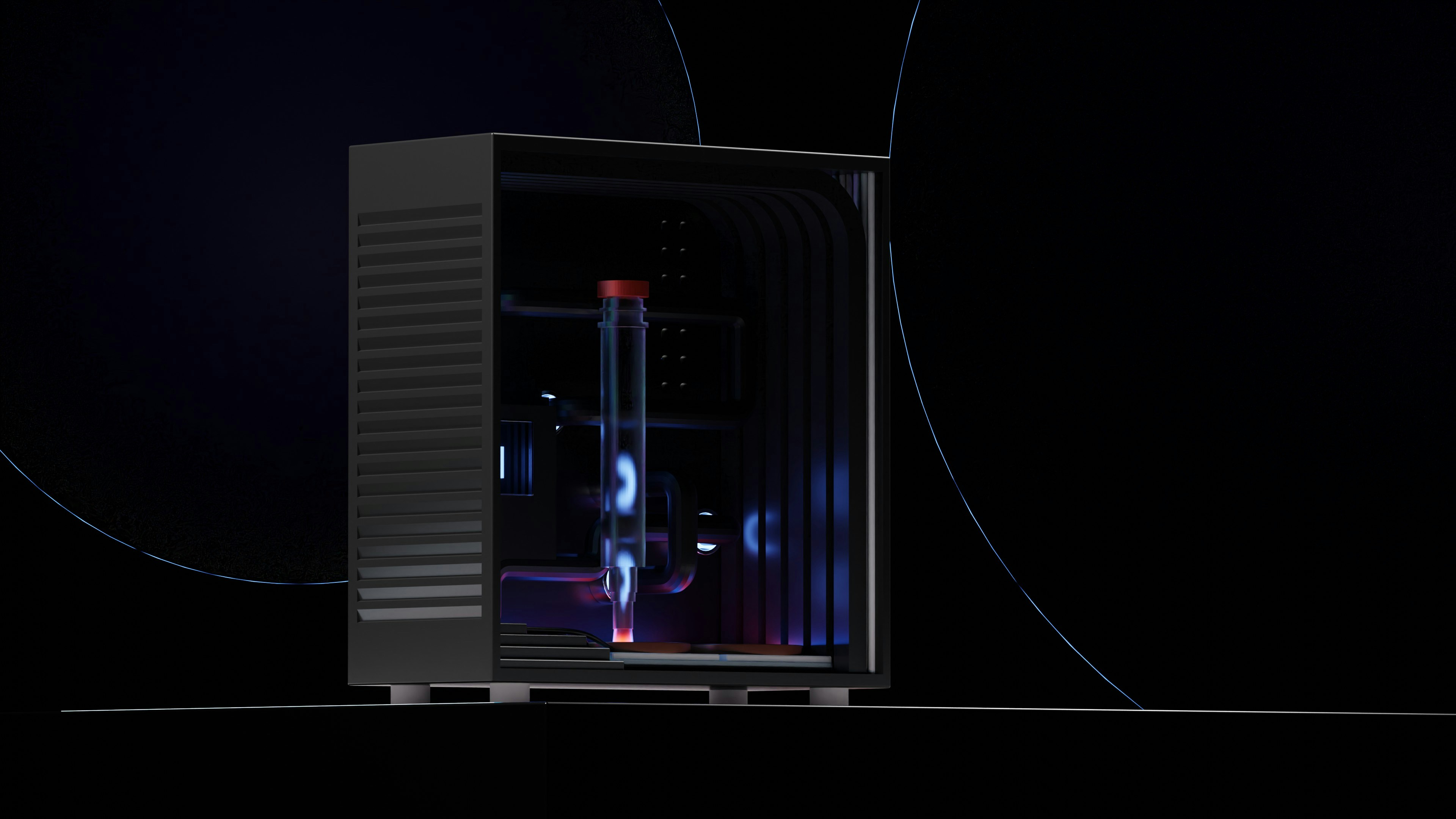 a machine with a light