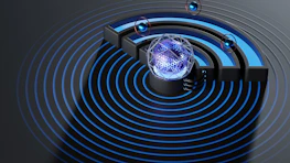 a circular object with a light in it