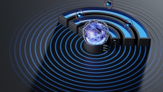 a circular object with a light in it