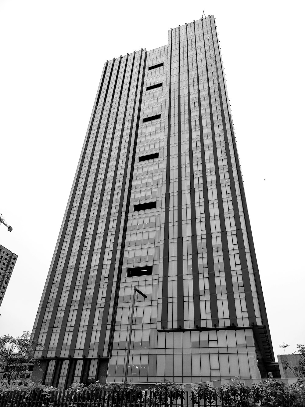 a tall building with many windows