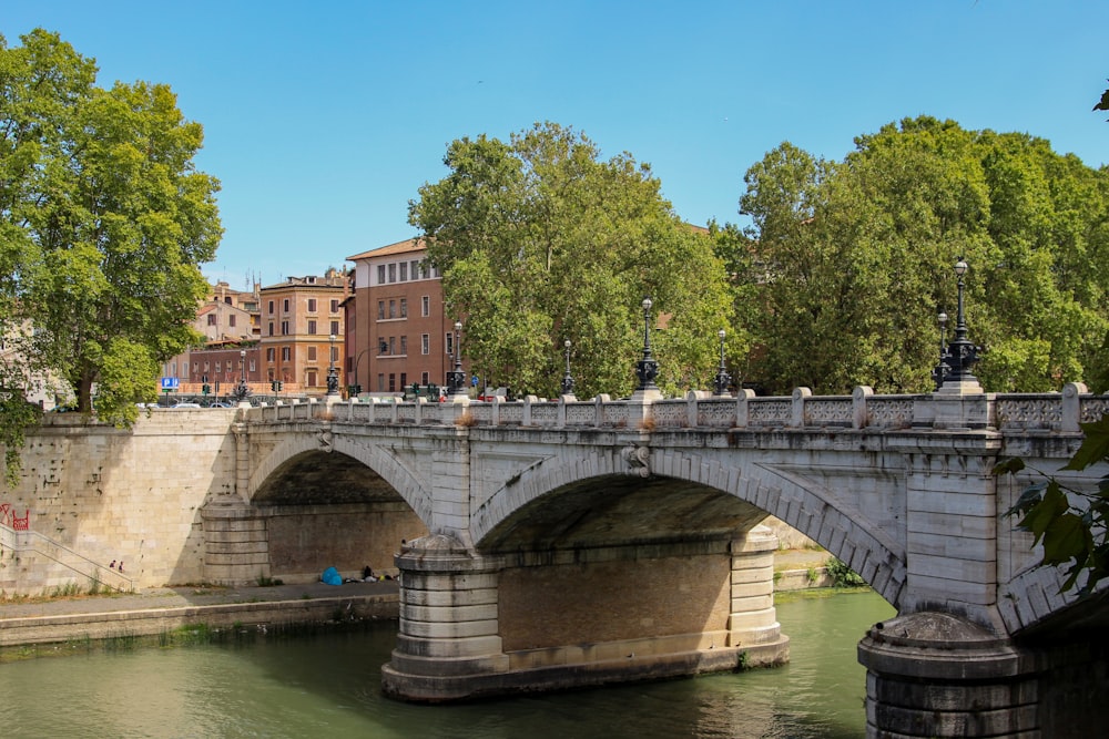 a bridge over a river