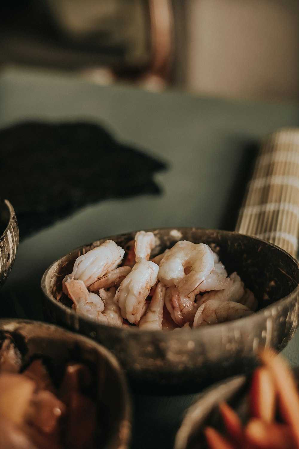 a bowl of mushrooms