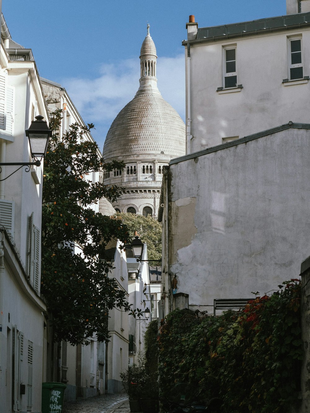 a white building with a dome